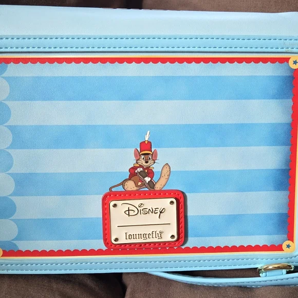 Disney Dumbo Loungefly Book Convertible Crossbody Backpack Bag - Picture 4 of 5